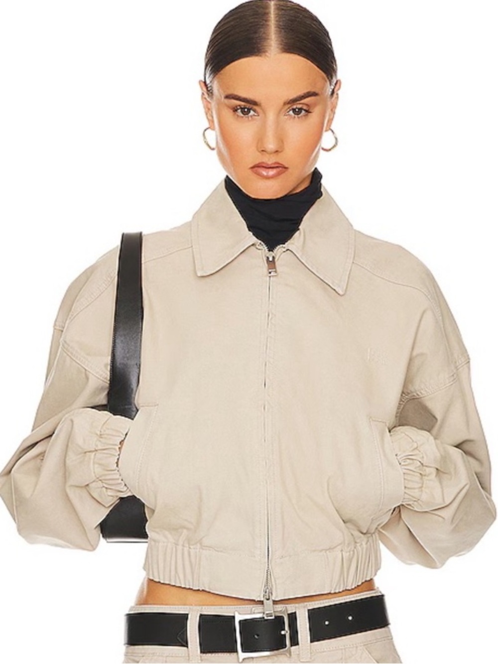 Helsa Workwear Bomber Jacket Taupe - Picture 1 of 7